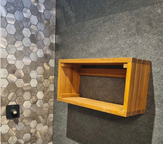 Repisa de baño rectangular